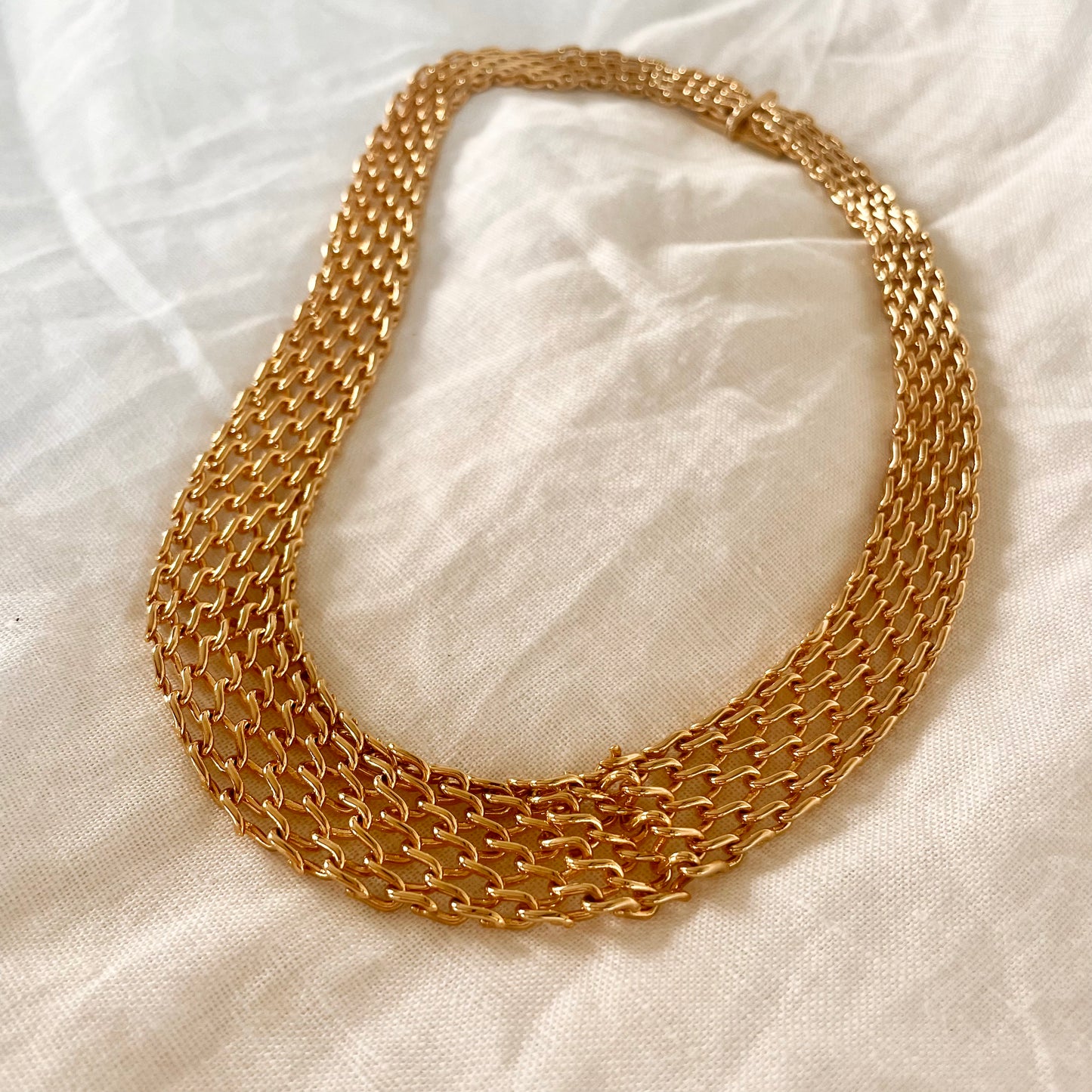 Collier tressage crescendo