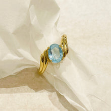 Load image in gallery, You and me turquoise diamond ring