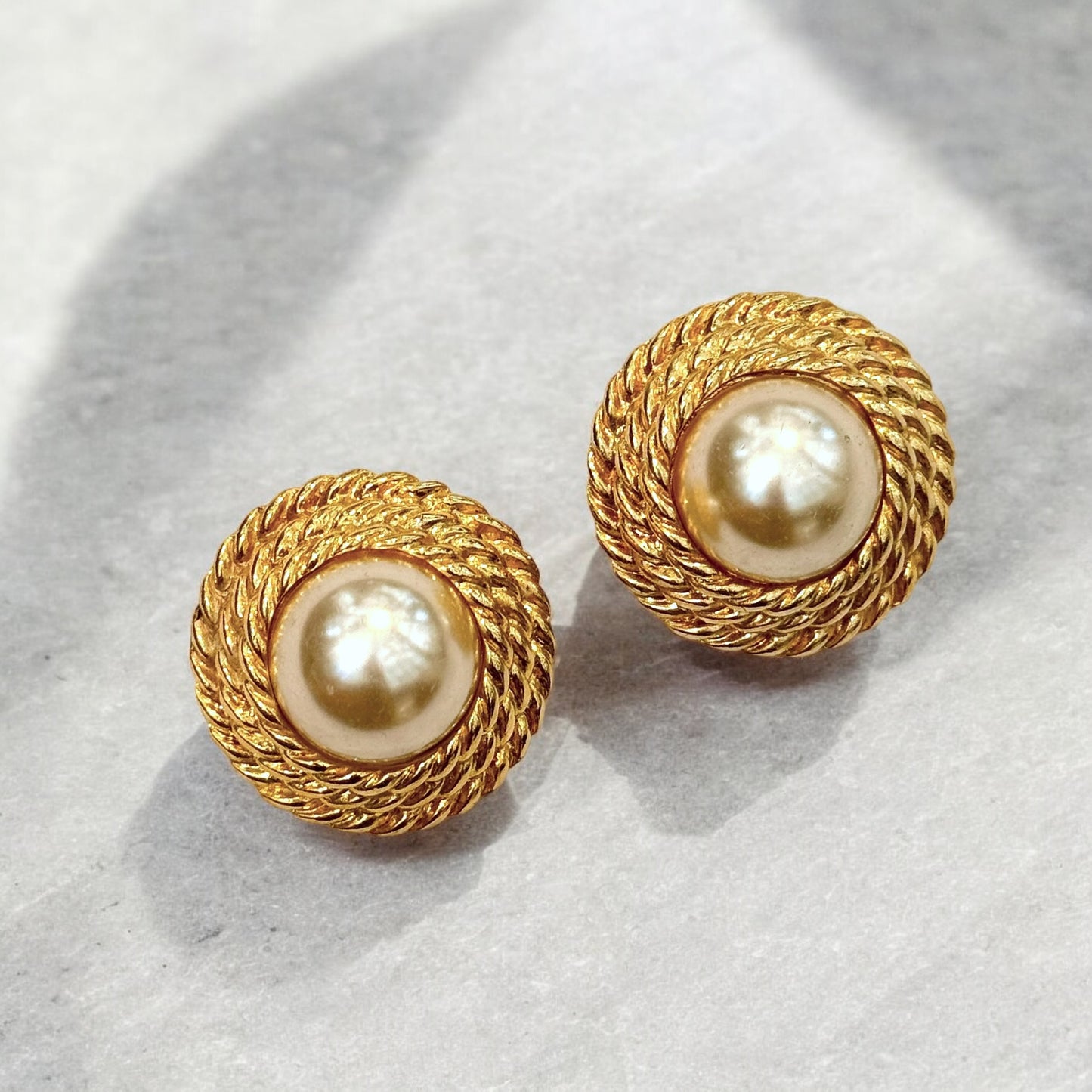 Amazing round pearl earrings #2