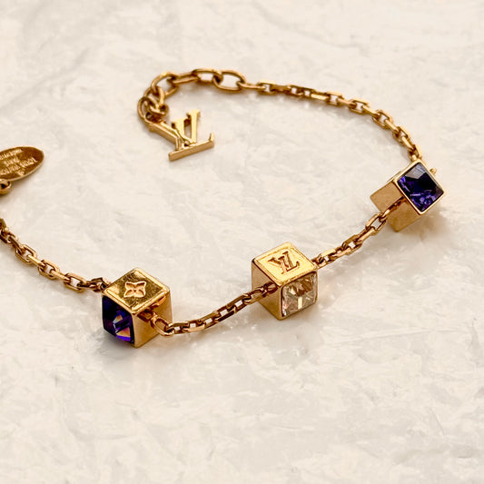 Petit bracelet Louis Vuitton logo et monogram