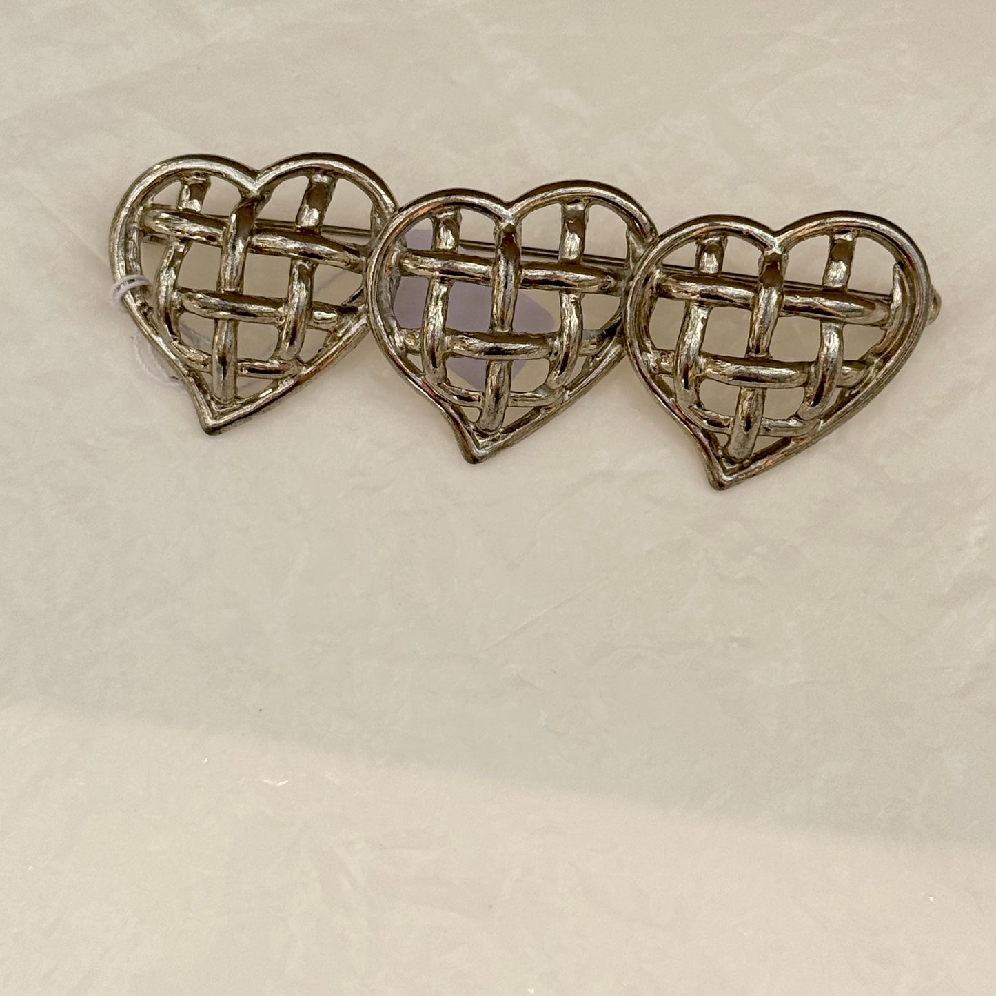 3 hearts brooch