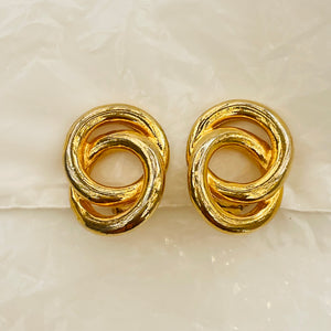Two hoop earrings