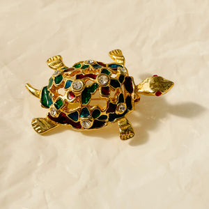 Sublime turtle brooch