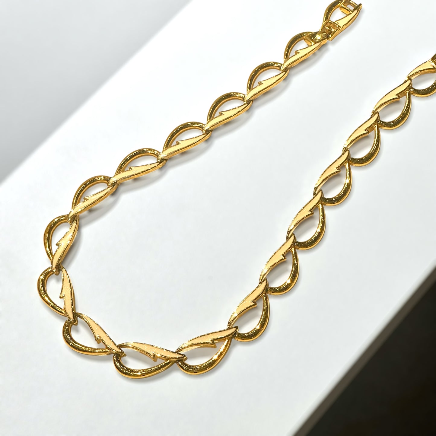 Beautiful  white and gold necklace