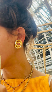 Two hoop earrings