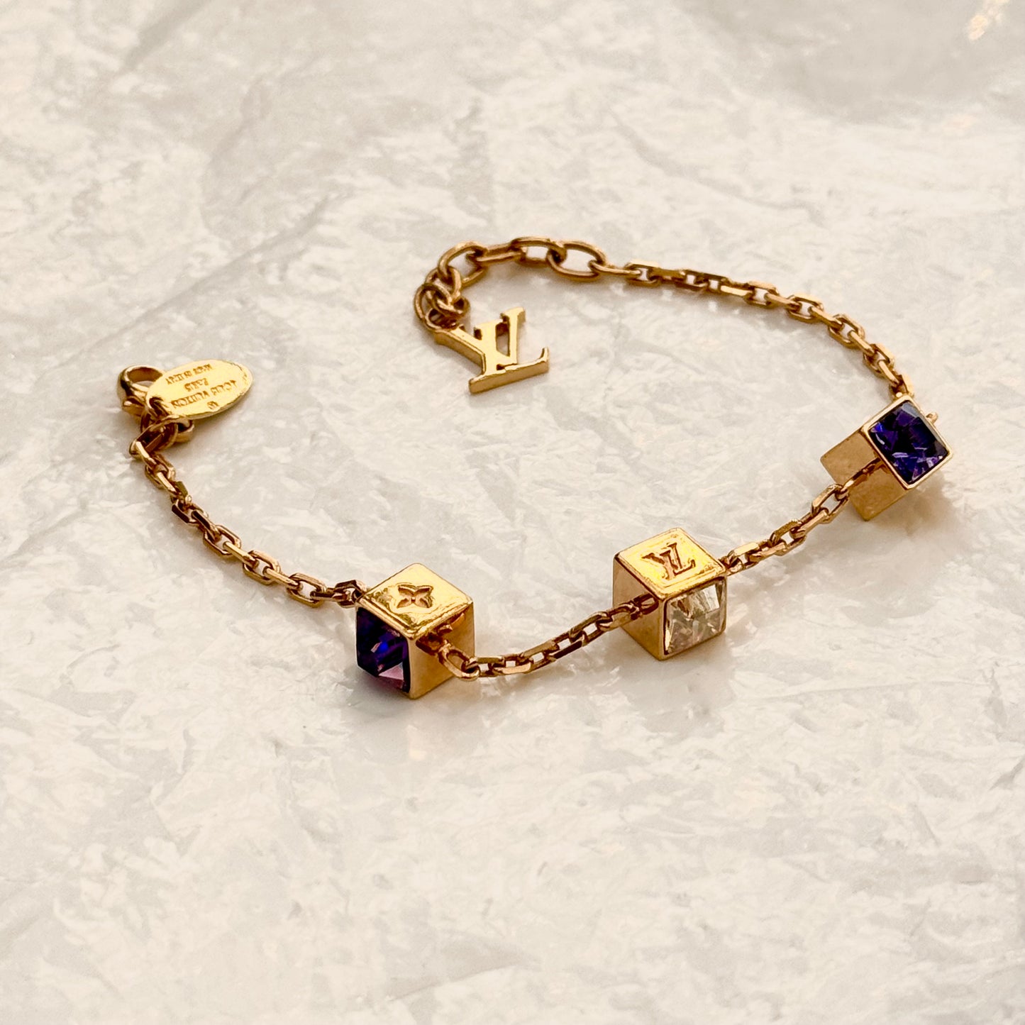 Petit bracelet Louis Vuitton logo et monogram