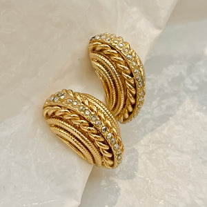 Finely crafted hoop earrings