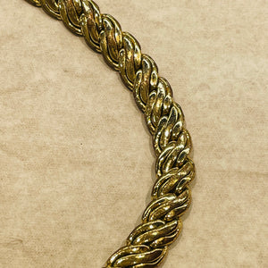 Stylized snake mesh necklace