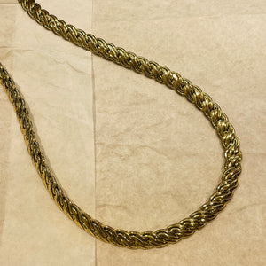 Stylized snake mesh necklace