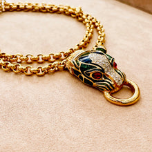 Load image into Gallery viewer, Panther Head Necklace Splendor