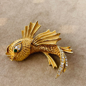 Flying fish brooch