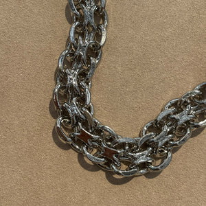 Imposing welded convict link necklace