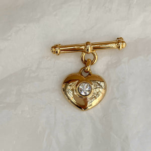 Broche pampille coeur