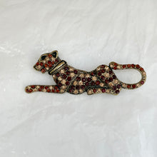 Load image in gallery, Diam panther brooch
