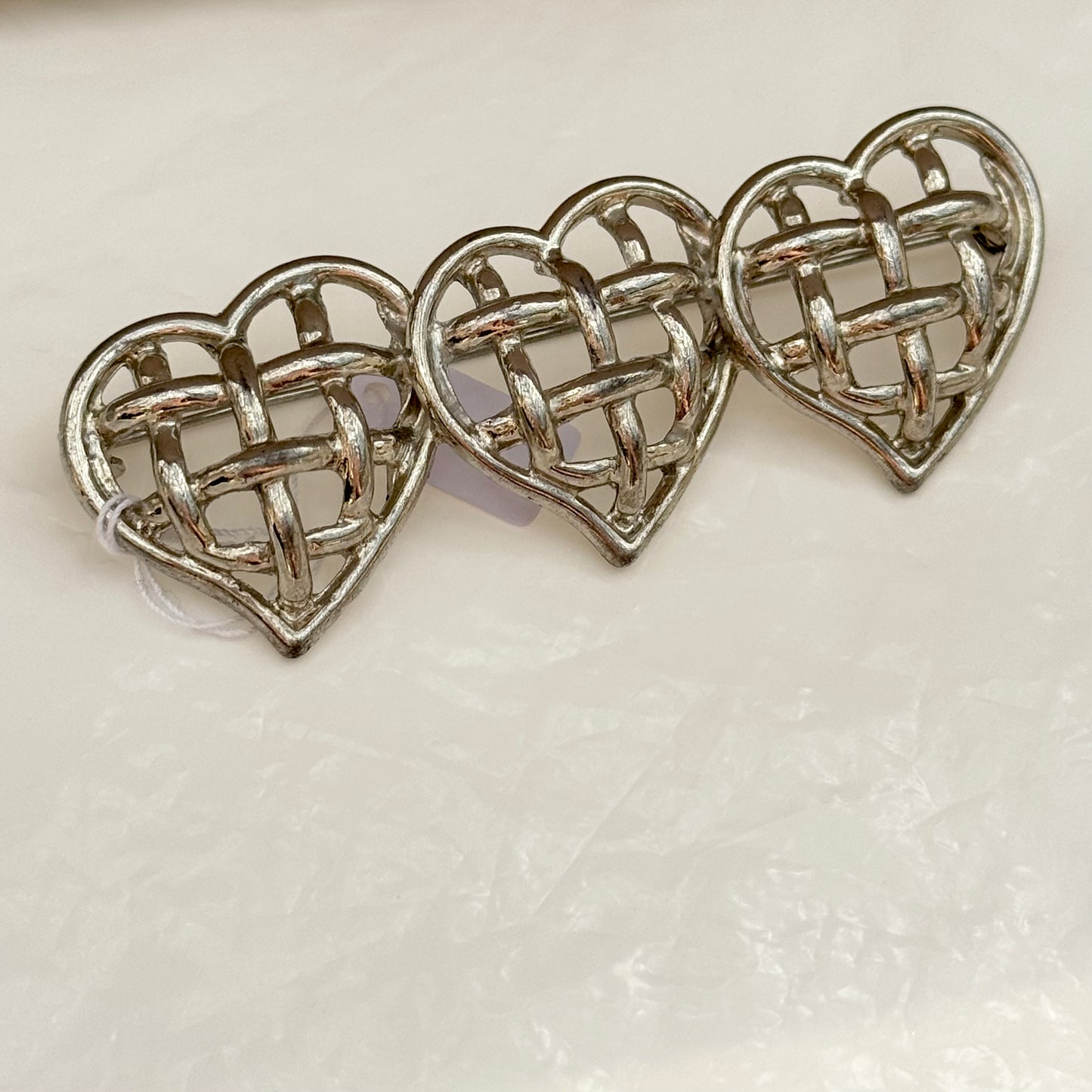 3 hearts brooch