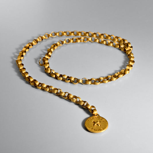 Chanel 80s  matte belt