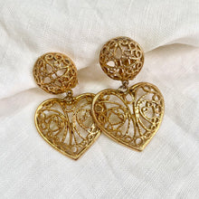 Load the image in the gallery, Sublime hanging heart earrings