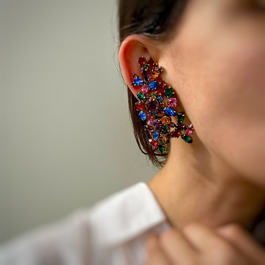 WOW multicolore diamond earrings