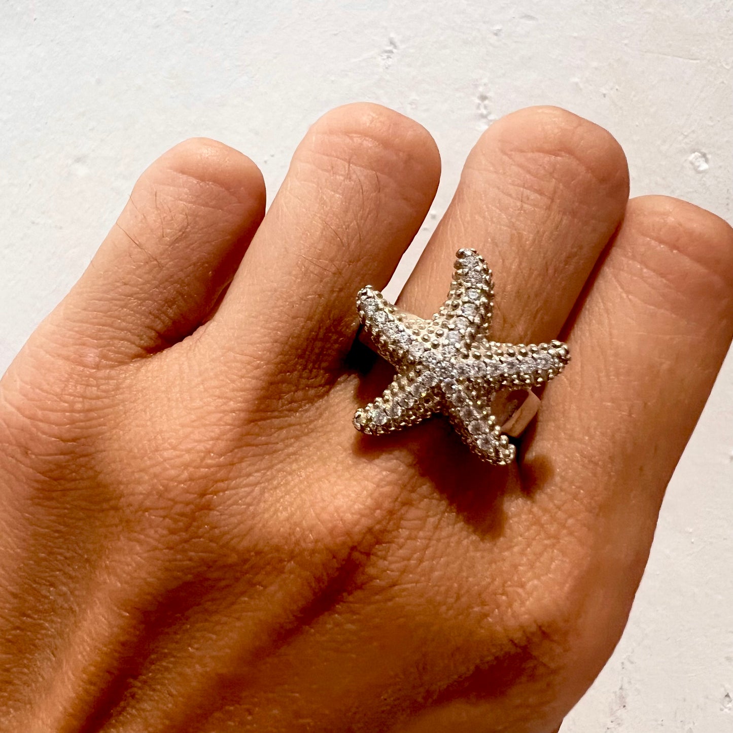 Bague étoile de mer en argent