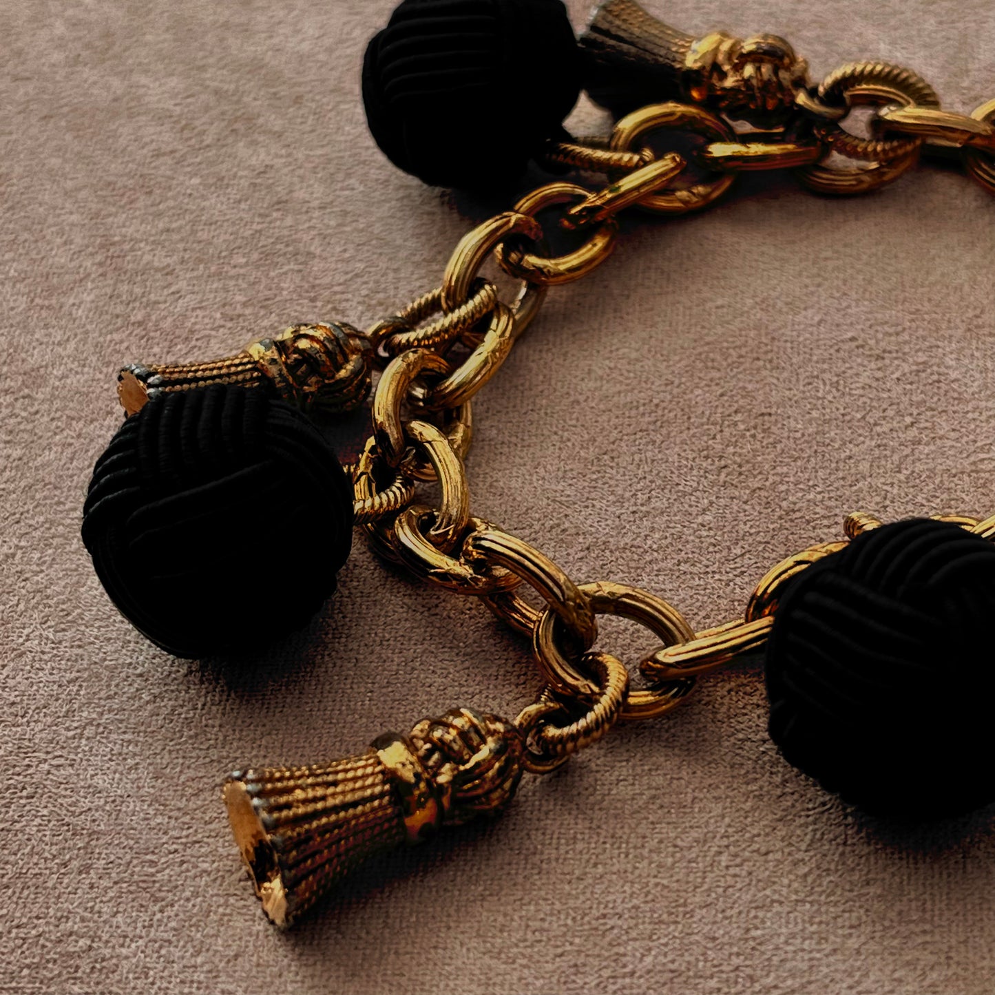 Bracelet Agatha 80s pampilles passementerie