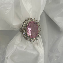 Charger l&#39;image dans la galerie, Bagouse diamant rose marquise pavage
