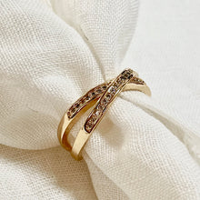 Load the image in the gallery, Two rings set with diamonds