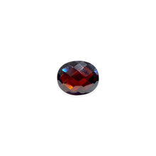 Load image into Gallery viewer, Silver metal tank ring with faceted oval amber stone