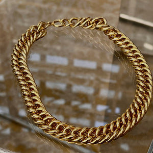 Double xl curb chain necklace