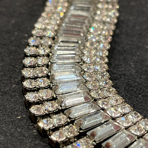 Sublime bracelet full diamants tailles baguette et rondes