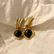 Load the image in the gallery, Sublime earrings with small black rhinestone drops