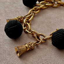 Load the image in the gallery, Bracelet Agatha 80s tassels trimmings