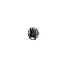 Upload image to gallery, Silver and hematite ring