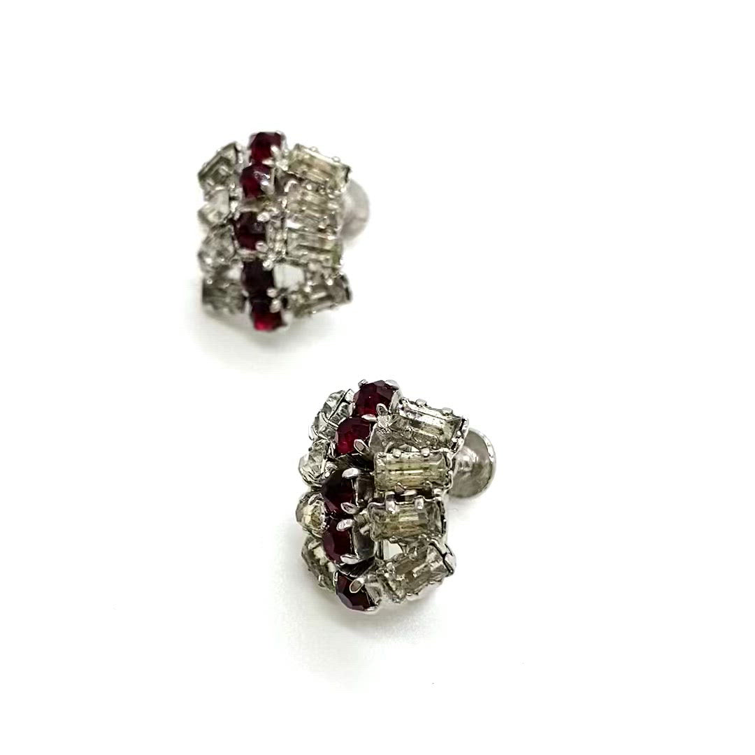 Splendeurs vintage diamants rouges et blancs vintage de chez GIGI PARIS