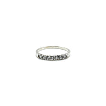 Load the image in the gallery, Vintage silver ring with 7 diamonds from GIGI PARIS