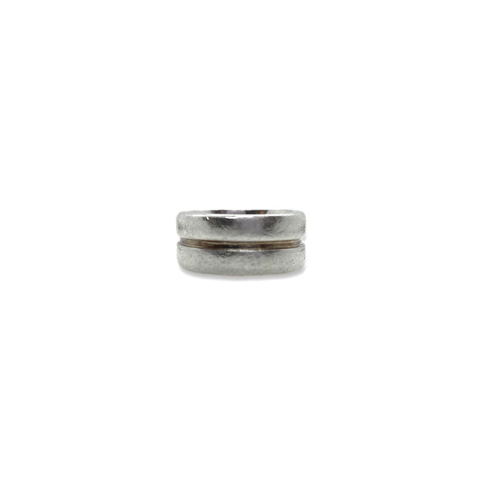 Bague argent 925 double anneaux vintage de chez GIGI PARIS