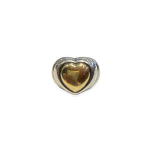 Load image into Gallery viewer, Gold silver heart ring