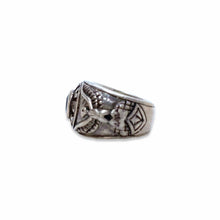 Load image into Gallery viewer, Vintage American silver and sapphire college ring from CHEZ GIGI PARIS