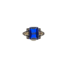 Load image into Gallery viewer, Vintage silver, gold and tanzanite ring from GIGI PARIS