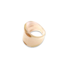 Upload the image to the gallery, Vintage pink, gold and bronze glass ring from GIGI PARIS