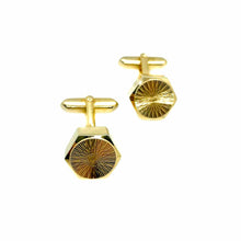 Load the image in the gallery, Vintage polygon cufflinks from GIGI PARIS