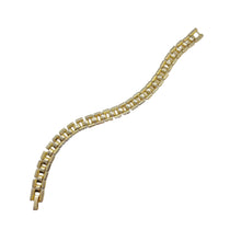 Load the image in the gallery, Vintage gold spaced rice mesh bracelet from GIGI PARIS