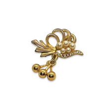 Load image into Gallery viewer, Dove brooch with three pendants