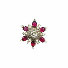 Load image into Gallery viewer, Vintage crystal vermeil brooch products from GIGI PARIS