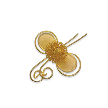 Load the image into the gallery, Vintage stylized dragonfly brooch inspired by the 80s