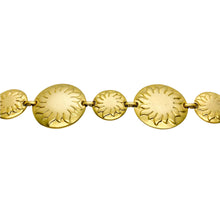 Load image into Gallery viewer, Soleiado matte golden bracelet suns on circles vintage TO clasp from GIGI PARIS
