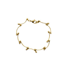 Load the image in the gallery, Fine gold bracelet with small vintage gold beads from GIGI PARIS