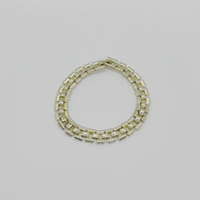 Load and play the video in the gallery viewer, Vintage gold spaced rice mesh bracelet from GIGI PARIS