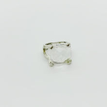 Load and play the video in the gallery viewer, Imposing vintage transparent stone ring from GIGI PARIS