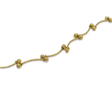 Charger l&#39;image dans la galerie, Bracelet doré fin petites perles dorées
