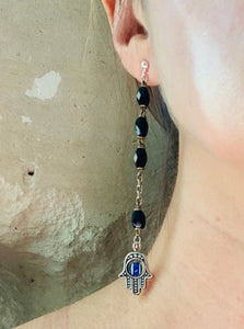 Ancient rosary and Khamsa pendants